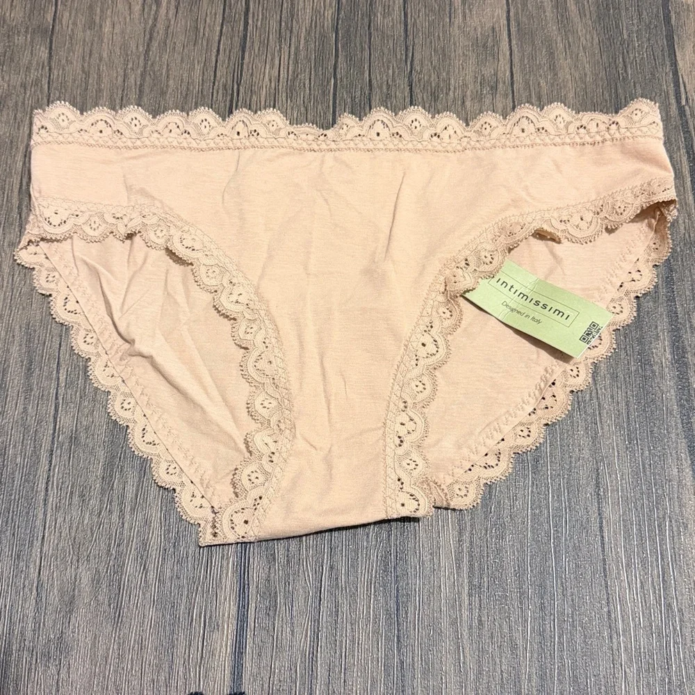 BUNDLE Intimissimi Elegant Lace and Cotton Trim Panties Knickers